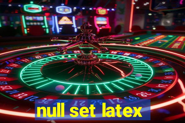 null set latex