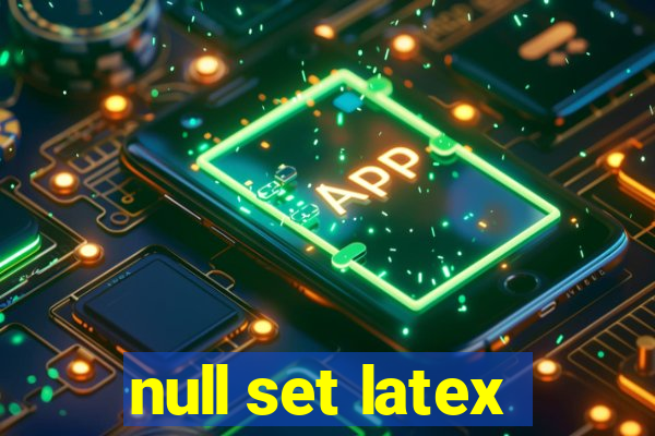 null set latex