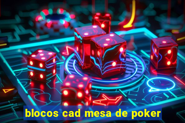 blocos cad mesa de poker