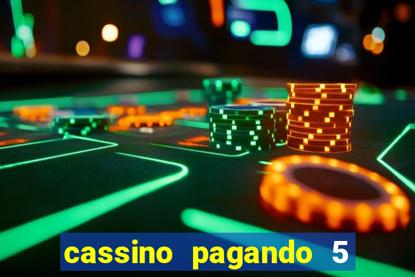 cassino pagando 5 reais no cadastro