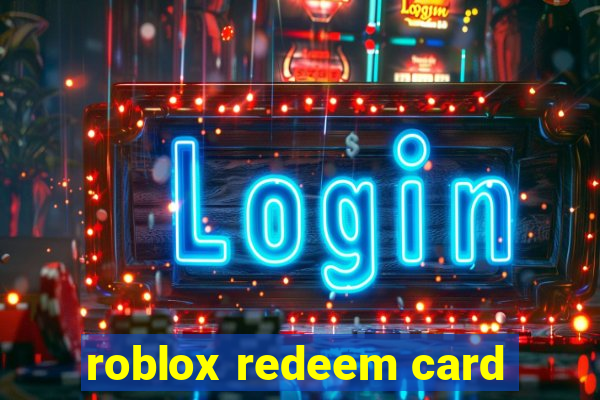 roblox redeem card