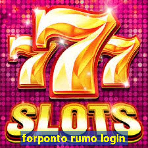 forponto rumo login