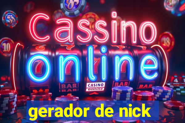 gerador de nick