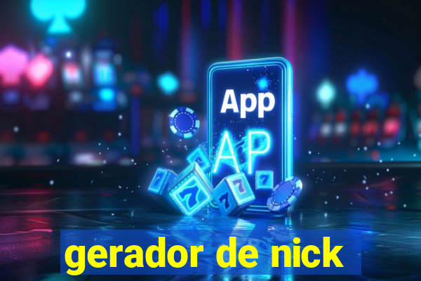 gerador de nick