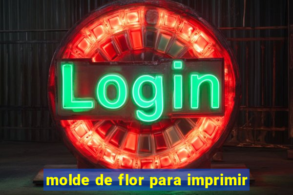 molde de flor para imprimir