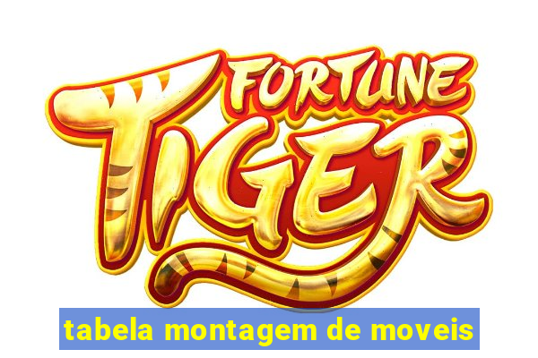 tabela montagem de moveis