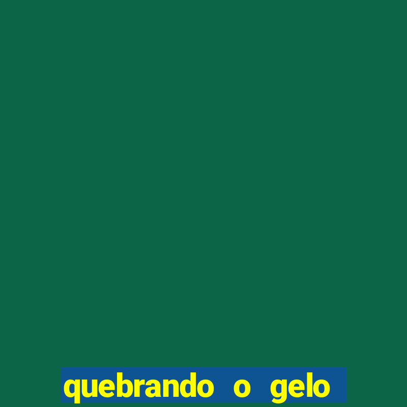 quebrando o gelo livro pdf twitter