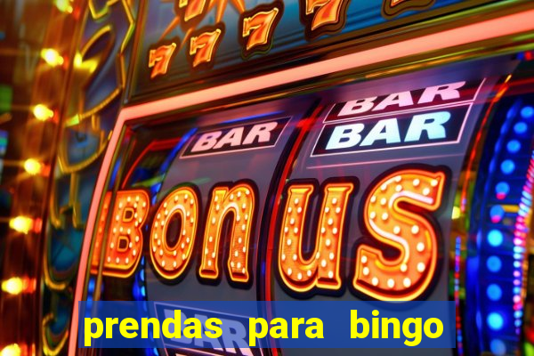 prendas para bingo de natal