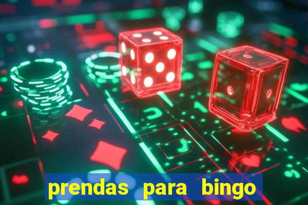 prendas para bingo de natal