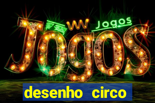 desenho circo digital para colorir