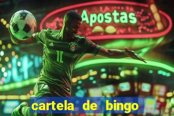 cartela de bingo cha de panela