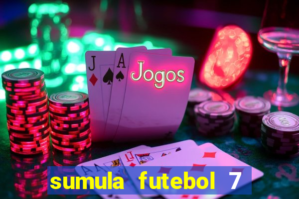 sumula futebol 7 society excel