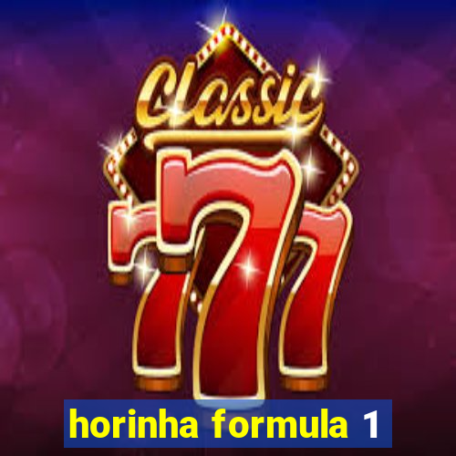 horinha formula 1