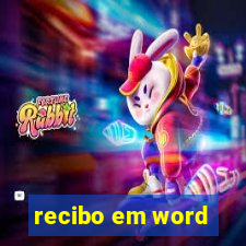 recibo em word