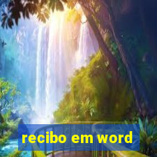 recibo em word