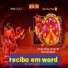 recibo em word