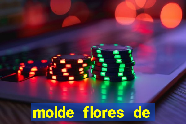 molde flores de papel para imprimir