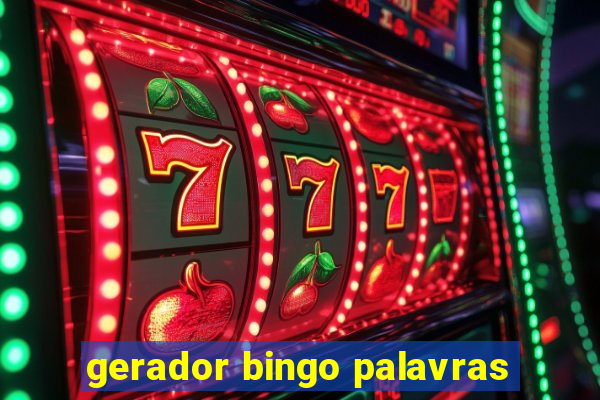 gerador bingo palavras