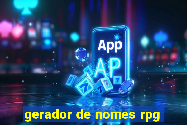 gerador de nomes rpg