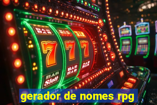 gerador de nomes rpg