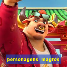 personagens magros de desenhos