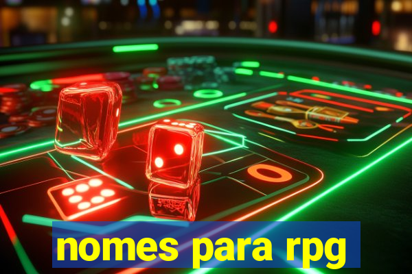 nomes para rpg