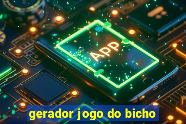 gerador jogo do bicho