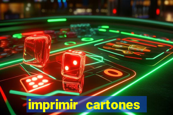 imprimir cartones de bingo