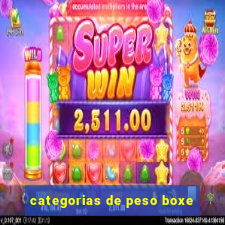 categorias de peso boxe