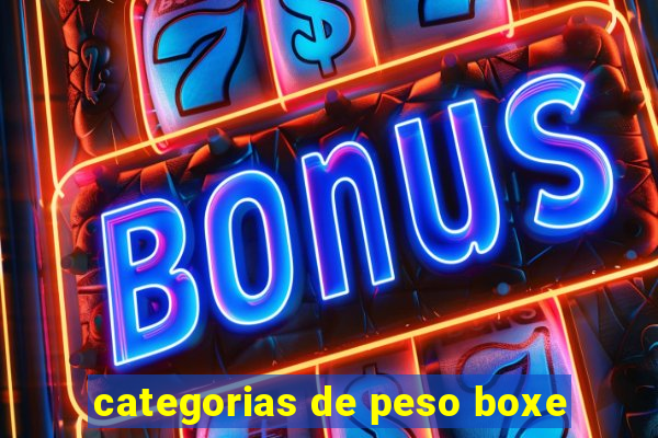 categorias de peso boxe