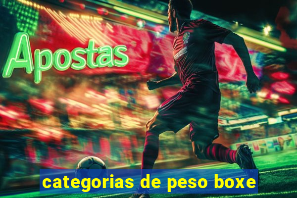 categorias de peso boxe