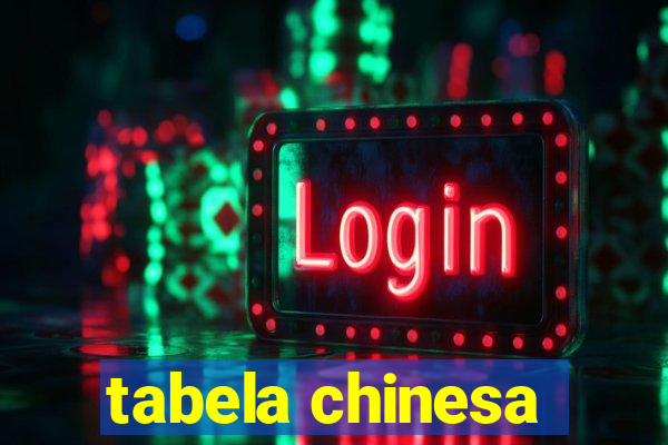 tabela chinesa