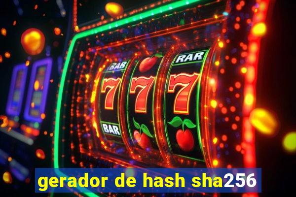 gerador de hash sha256