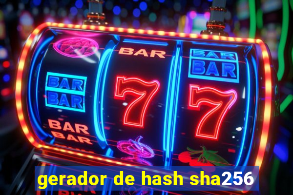 gerador de hash sha256