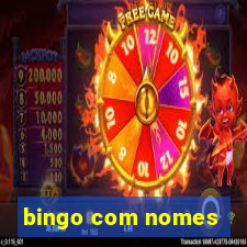 bingo com nomes