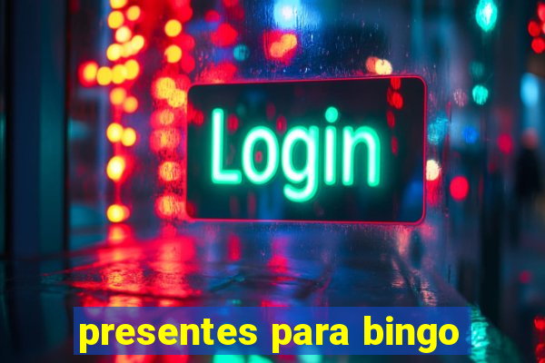 presentes para bingo