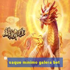 saque minimo galera bet