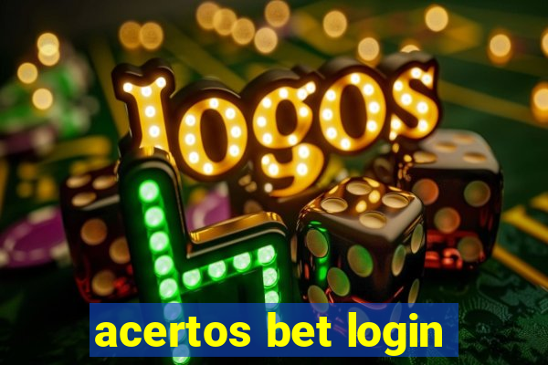 acertos bet login