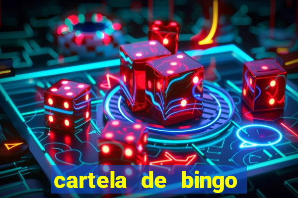 cartela de bingo cha de bebe