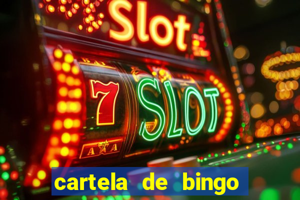 cartela de bingo cha de bebe