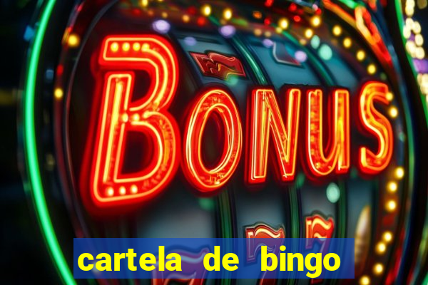 cartela de bingo cha de bebe