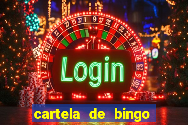 cartela de bingo cha de bebe