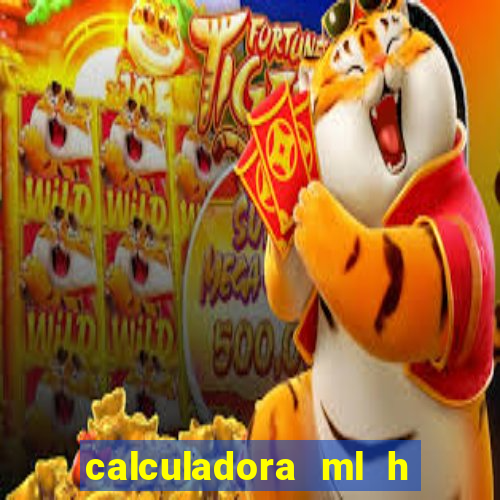 calculadora ml h para mcg kg min