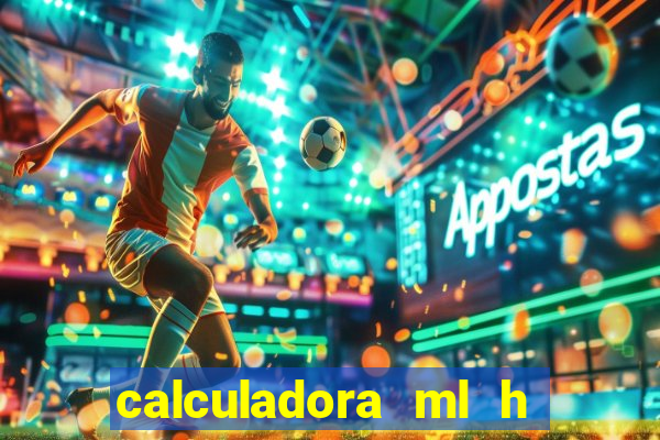 calculadora ml h para mcg kg min