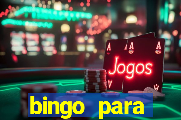 bingo para despedida de solteira para imprimir