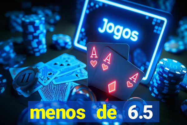 menos de 6.5 escanteios o que significa