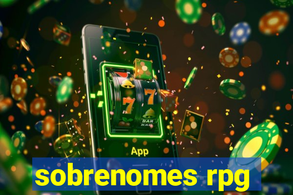 sobrenomes rpg