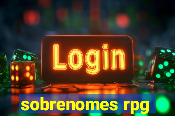 sobrenomes rpg