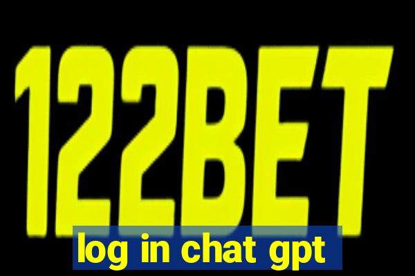 log in chat gpt