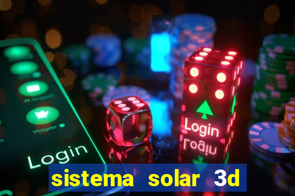 sistema solar 3d em movimento